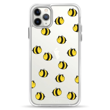 Чохол Pump Transparency Silver Button Case for iPhone 11 Pro Max Bees - цена, характеристики, отзывы, рассрочка, фото 1