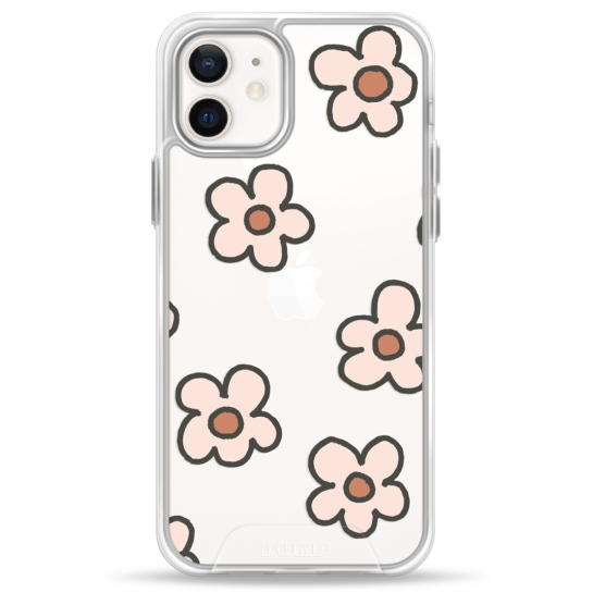 Чехол Pump Transparency Silver Button Case for iPhone 12/12 Pro Daisies - цена, характеристики, отзывы, рассрочка, фото 1