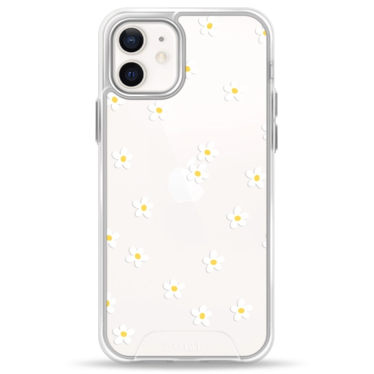 Чехол Pump Transparency Silver Button Case for iPhone 12/12 Pro Chamomile