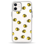 Чохол Pump Transparency Silver Button Case for iPhone 12/12 Pro Bees