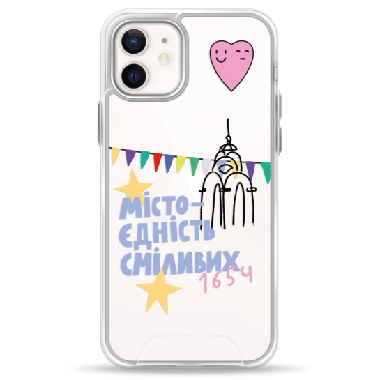 Чехол Pump Transparency Silver Button Case for iPhone 12/12 Pro Kharkiv 1654