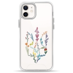 Чехол Pump Transparency Silver Button Case for iPhone 12/12 Pro Floral herb