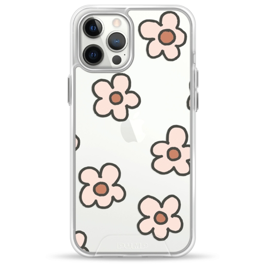 Чохол Pump Transparency Silver Button Case for iPhone 12 Pro Max Daisies - ціна, характеристики, відгуки, розстрочка, фото 1
