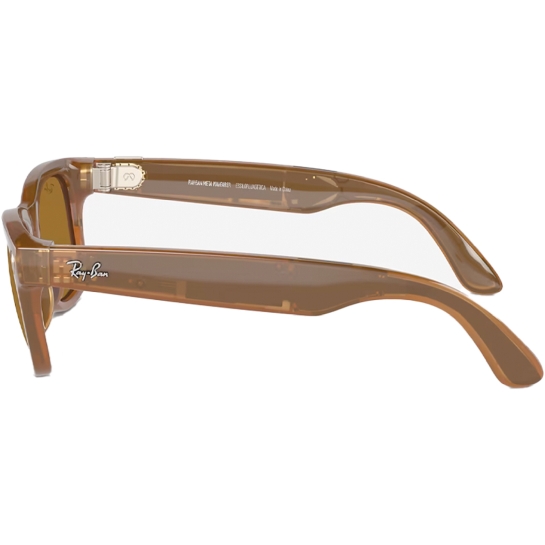 Смарт-окуляри Ray-ban Meta Wayfarer Shiny Caramel Polarized Brown - ціна, характеристики, відгуки, розстрочка, фото 3