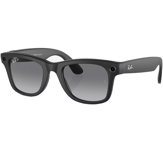 Смарт-окуляри Ray-ban Meta Wayfarer Matte Black Polarized Graphite - ціна, характеристики, відгуки, розстрочка, фото 1
