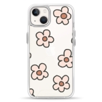 Чехол Pump Transparency Silver Button Case for iPhone 13 Daisies