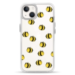 Чохол Pump Transparency Silver Button Case for iPhone 13 Bees