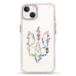 Чохол Pump Transparency Silver Button Case for iPhone 13 Floral herb