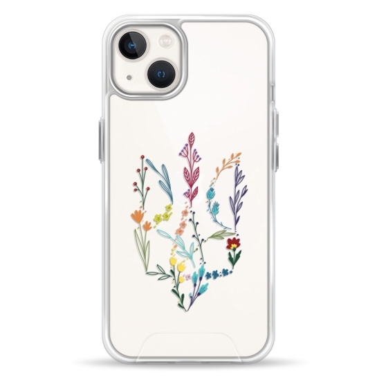 Чохол Pump Transparency Silver Button Case for iPhone 13 Floral herb - цена, характеристики, отзывы, рассрочка, фото 1