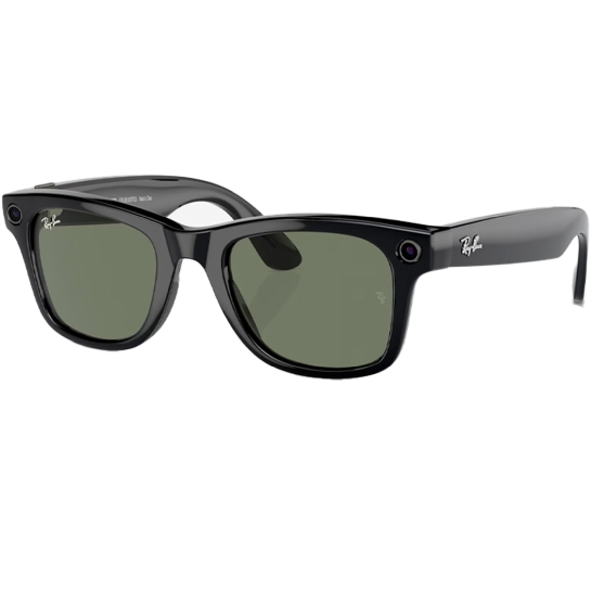 Смарт-окуляри Ray-ban Meta Wayfarer Shiny Black Polarized Green - ціна, характеристики, відгуки, розстрочка, фото 1