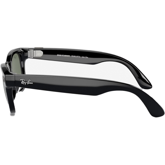 Смарт-очки Ray-ban Meta Wayfarer Shiny Black Polarized Green - цена, характеристики, отзывы, рассрочка, фото 3