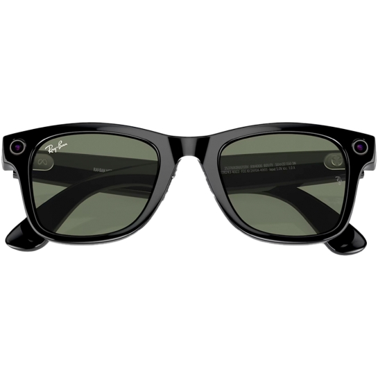 Смарт-очки Ray-ban Meta Wayfarer Shiny Black Polarized Green - цена, характеристики, отзывы, рассрочка, фото 5