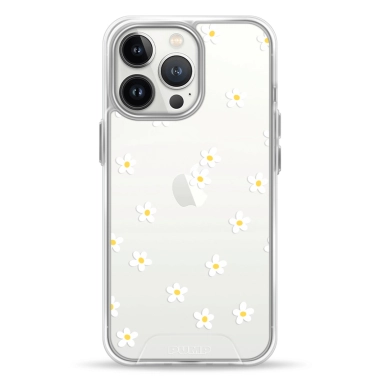 Чехол Pump Transparency Silver Button Case for iPhone 13 Pro Chamomile - цена, характеристики, отзывы, рассрочка, фото 1