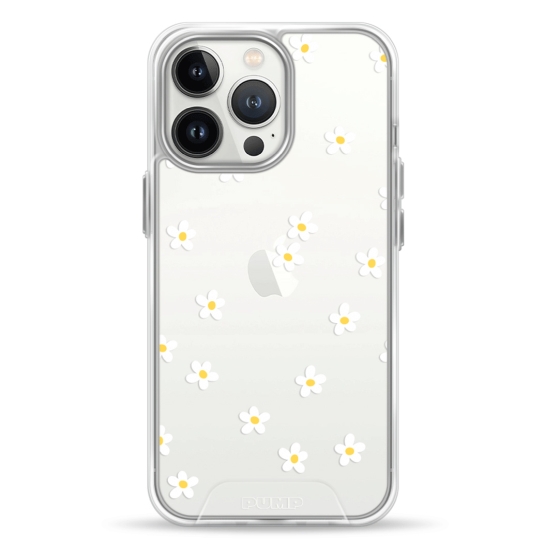 Чехол Pump Transparency Silver Button Case for iPhone 13 Pro Chamomile - цена, характеристики, отзывы, рассрочка, фото 1