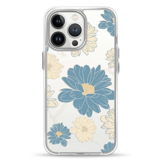 Чехол Pump Transparency Silver Button Case for iPhone 13 Pro Marguerite