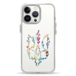 Чехол Pump Transparency Silver Button Case for iPhone 13 Pro Floral herb