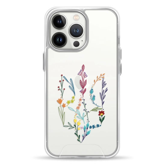 Чохол Pump Transparency Silver Button Case for iPhone 13 Pro Floral herb - ціна, характеристики, відгуки, розстрочка, фото 1