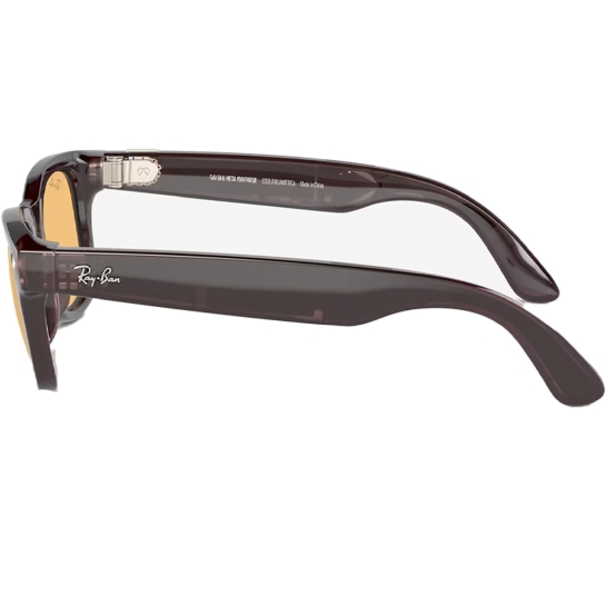 Смарт-очки Ray-ban Meta Wayfarer Shiny Rebel Black Polarized Amber - цена, характеристики, отзывы, рассрочка, фото 3