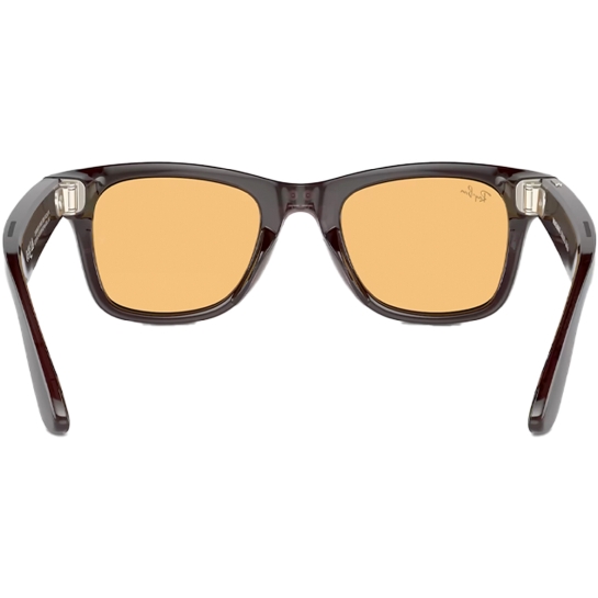 Смарт-очки Ray-ban Meta Wayfarer Shiny Rebel Black Polarized Amber - цена, характеристики, отзывы, рассрочка, фото 4