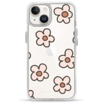Чохол Pump Transparency Silver Button Case for iPhone 14 Daisies