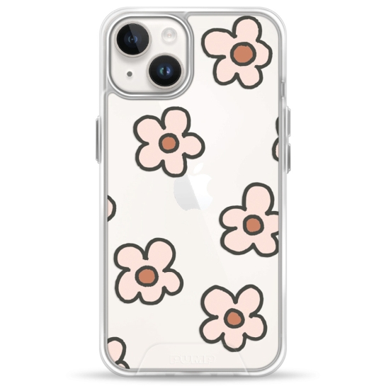 Чохол Pump Transparency Silver Button Case for iPhone 14 Daisies - ціна, характеристики, відгуки, розстрочка, фото 1