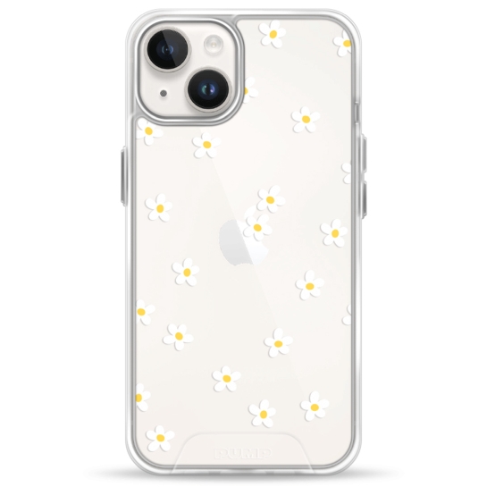 Чехол Pump Transparency Silver Button Case for iPhone 14 Chamomile - цена, характеристики, отзывы, рассрочка, фото 1