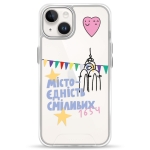 Чохол Pump Transparency Silver Button Case for iPhone 14 Kharkiv 1654