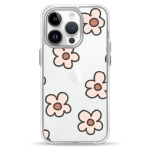 Чохол Pump Transparency Silver Button Case for iPhone 14 Pro Daisies