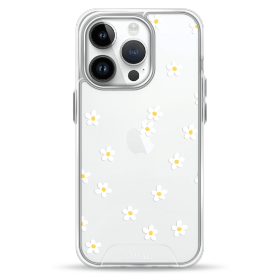 Чехол Pump Transparency Silver Button Case for iPhone 14 Pro Chamomile - цена, характеристики, отзывы, рассрочка, фото 1