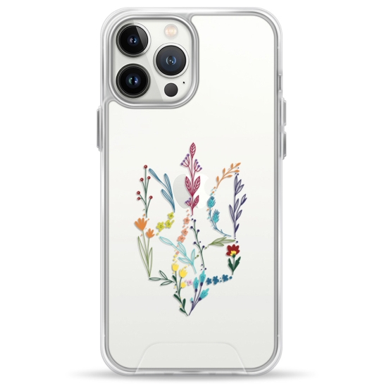 Чехол Pump Transparency Silver Button Case for iPhone 13 Pro Max Floral herb - цена, характеристики, отзывы, рассрочка, фото 1