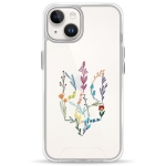 Чохол Pump Transparency Silver Button Case for iPhone 14 Floral herb
