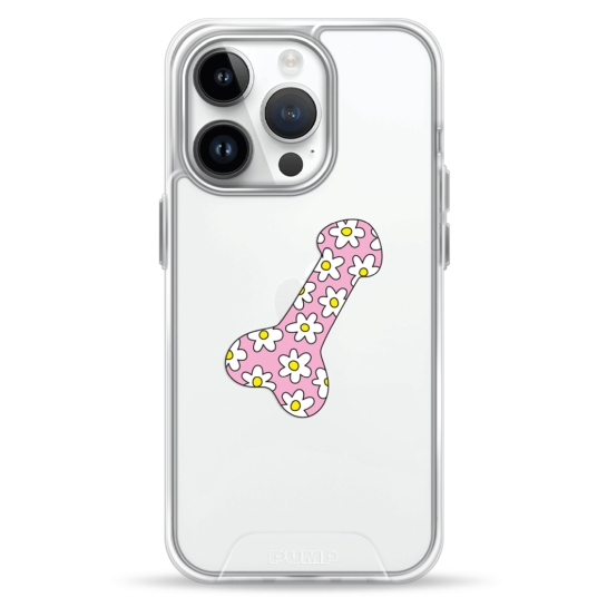 Чохол Pump Transparency Silver Button Case for iPhone 14 Pro Max Pruten - ціна, характеристики, відгуки, розстрочка, фото 1