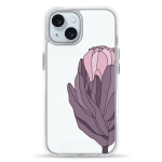 Чехол Pump Transparency Silver Button Case for iPhone 15 Protea