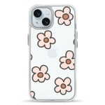 Чохол Pump Transparency Silver Button Case for iPhone 15 Daisies