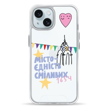 Чохол Pump Transparency Silver Button Case for iPhone 15 Kharkiv 1654 - цена, характеристики, отзывы, рассрочка, фото 1