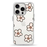 Чохол Pump Transparency Silver Button Case for iPhone 15 Pro Daisies