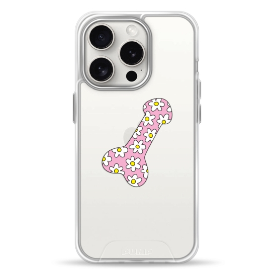 Чохол Pump Transparency Silver Button Case for iPhone 15 Pro Pruten - ціна, характеристики, відгуки, розстрочка, фото 1