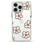 Чехол Pump Transparency Silver Button Case for iPhone 15 Pro Max Daisies