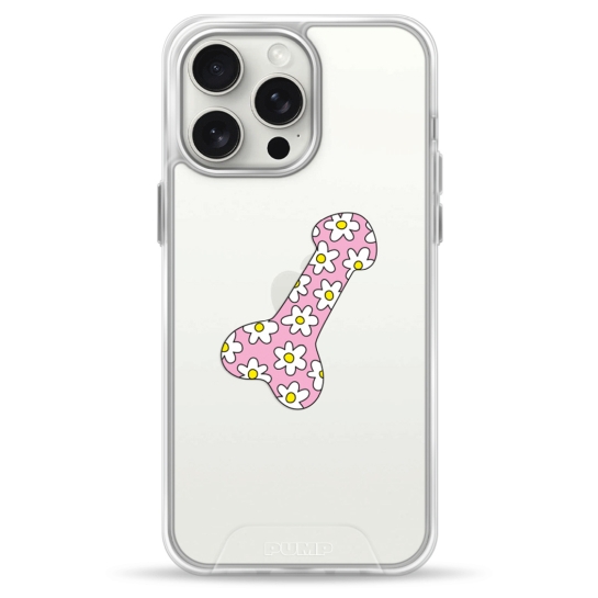 Чохол Pump Transparency Silver Button Case for iPhone 15 Pro Max Pruten - ціна, характеристики, відгуки, розстрочка, фото 1