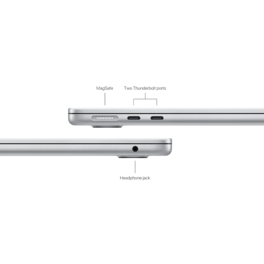 Ноутбук Apple MacBook Air 13" M3 Chip 256GB/8GB/8GPU Silver 2024 - ціна, характеристики, відгуки, розстрочка, фото 3