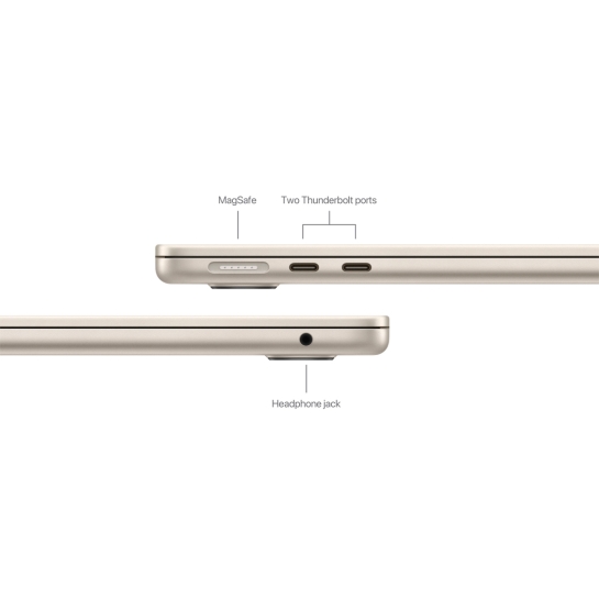 Ноутбук Apple MacBook Air 13" M3 Chip 256GB/8GB/8GPU Starlight 2024 - ціна, характеристики, відгуки, розстрочка, фото 6