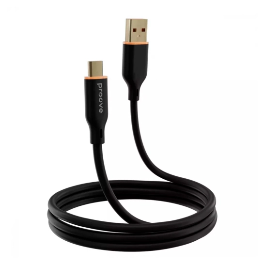 Кабель Proove Jelly Silicone Type-C 2.4A (1m) Black