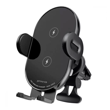Автомобильное зарядное устройство-держатель Proove Rounded Energy Pro 15W Black - цена, характеристики, отзывы, рассрочка, фото 1