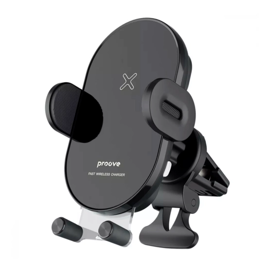 Автомобильное зарядное устройство-держатель Proove Rounded Energy 15W Black