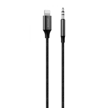 Кабель AUX Proove SoundTrack Lightning to 3.5mm (1m) Black - цена, характеристики, отзывы, рассрочка, фото 1