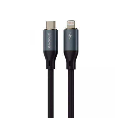 Кабель Proove PowerFull Type-C to Lightning 30W (1m) Black - цена, характеристики, отзывы, рассрочка, фото 1