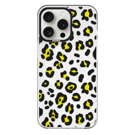 Чехол Pump Framed Silicone Case with MagSafe for iPhone 14 Pro Max Clear/Black Leopattern - цена, характеристики, отзывы, рассрочка, фото 1