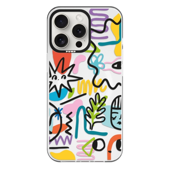 Чехол Pump Framed Silicone Case with MagSafe for iPhone 14 Pro Max Clear/Black Nagot