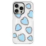 Чехол Pump Framed Silicone Case with MagSafe for iPhone 14 Pro Max Clear/Black Prickly hearts