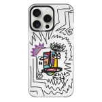 Чехол Pump Framed Silicone Case with MagSafe for iPhone 14 Pro Max Clear/Black Shit post